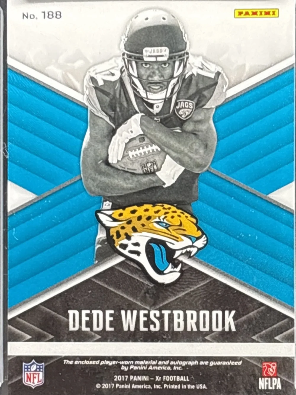 Panini Rookie Triple Swatch DeDe Westbrook Autograph Card LE 21/75